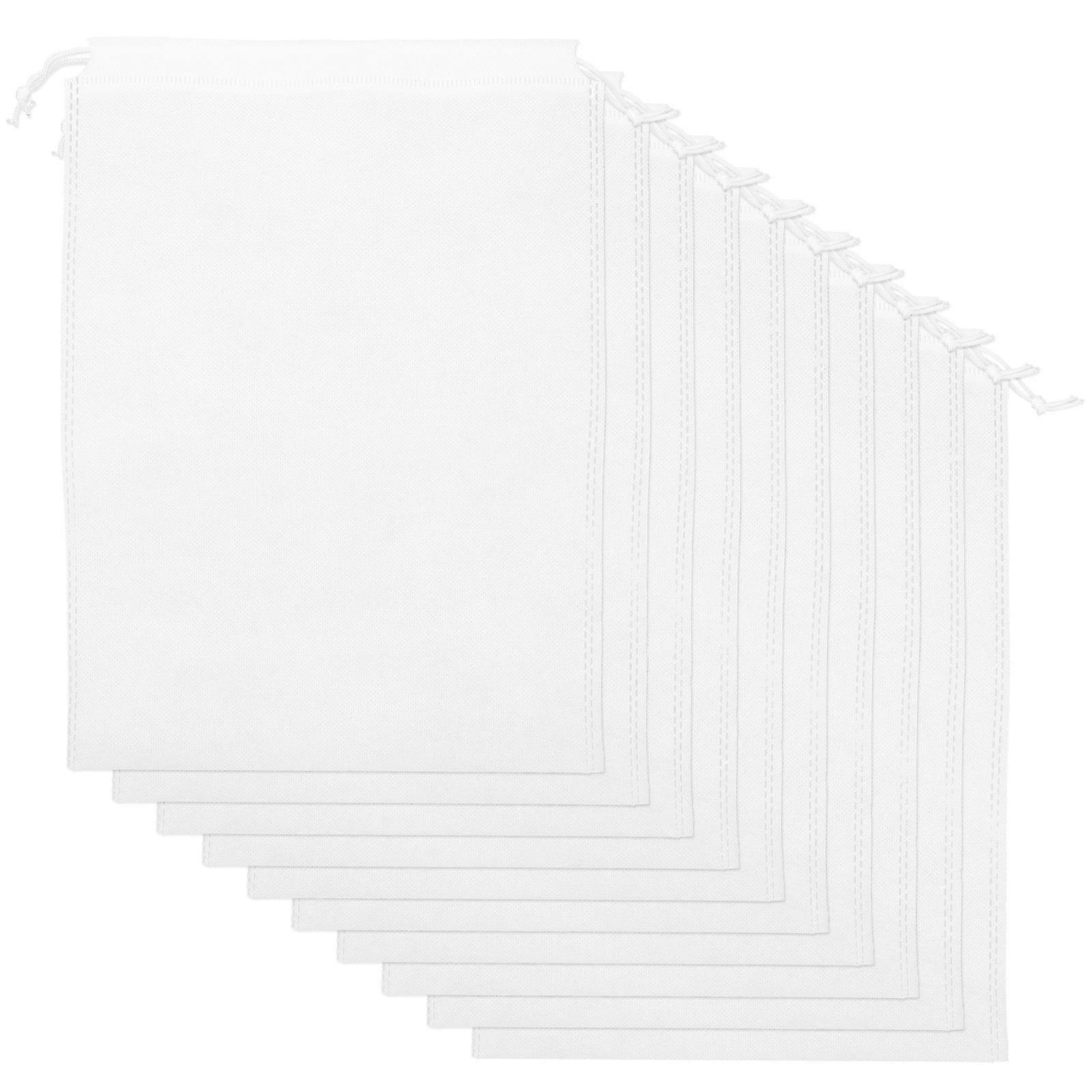 Drawstring Shoe Storage Bag Organizer for Storage Use 20Pcs White