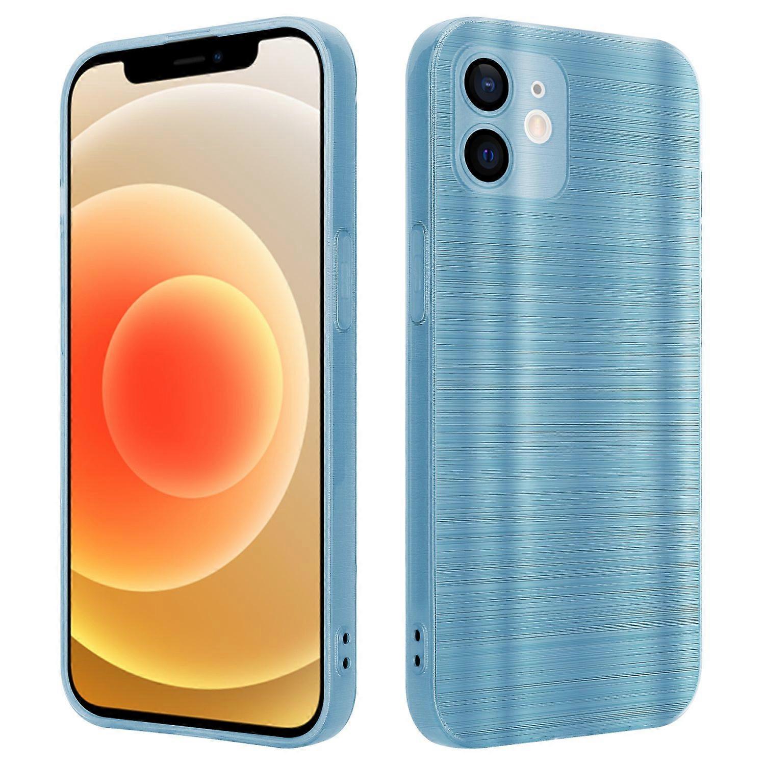 iPhone 12 Protective Case - Brushed Design with Camera Protector