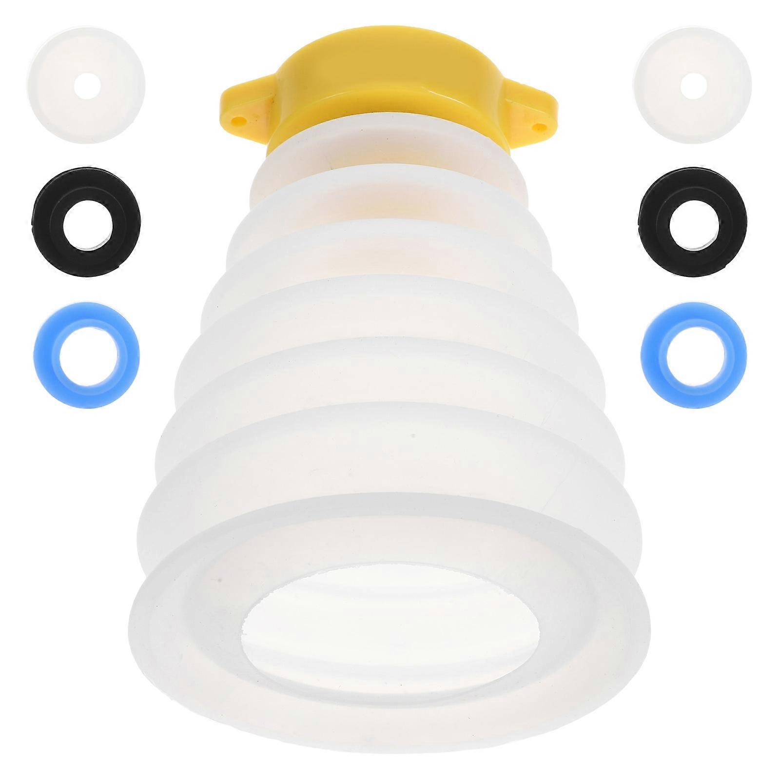 Silicone Drill Dust Collector for Protection Use White with Large Capacity 1 Set