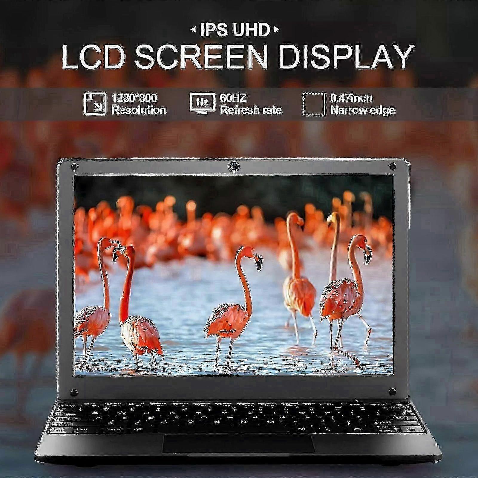 (Blue) 10.1' Laptop Android 12.0 Computer Quad Core Powered Netbook with WiFi Webcam