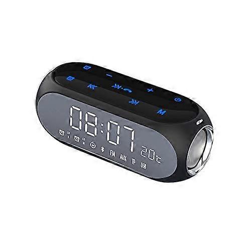 Digital Alarm Clock with Bluetooth Speaker and Radio Receiver for Home or Desktop Use