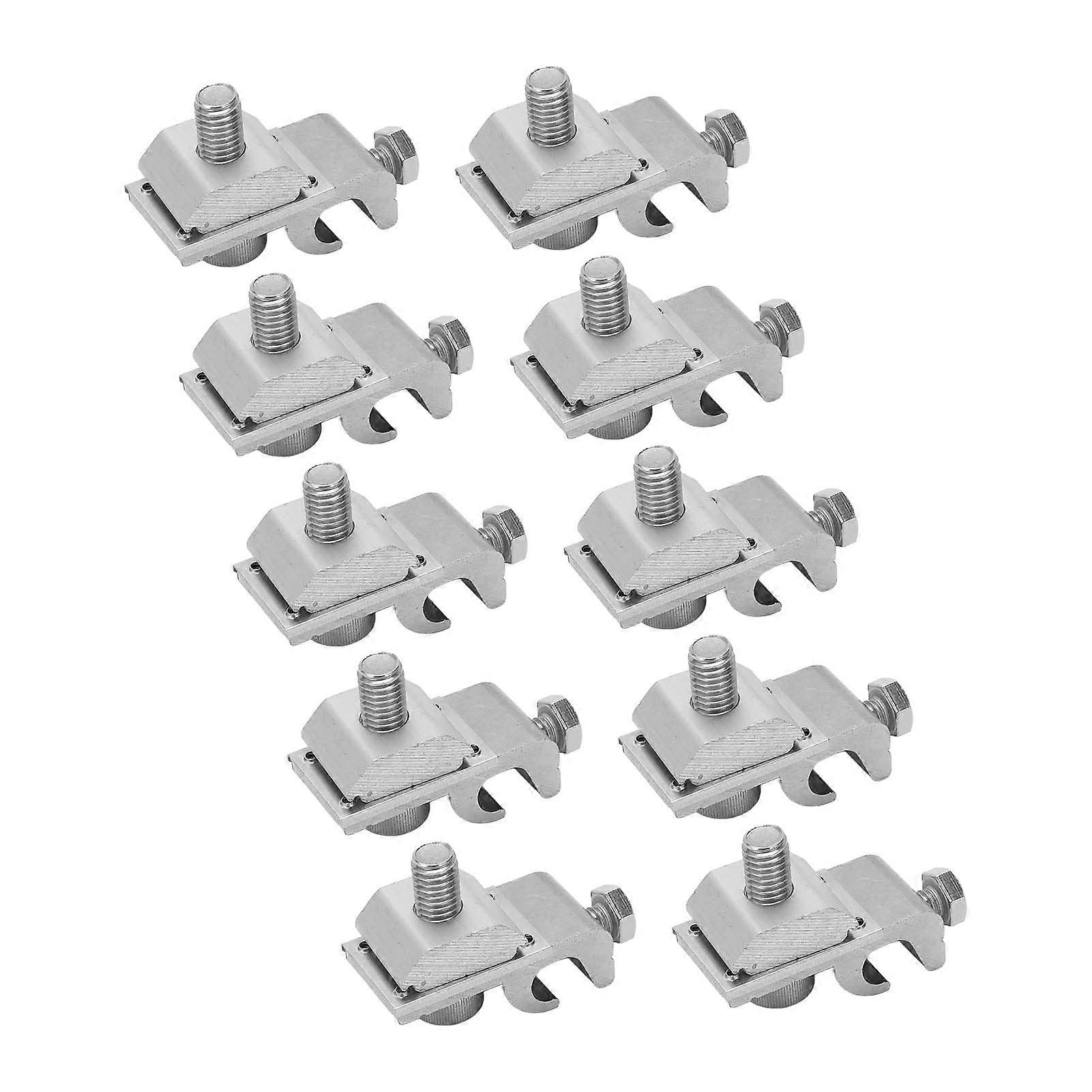 R Module Mounting Bracket 10 PCS Grounding Lug Clamps For Photovoltaic Port R Power Clip Bracket Clamp System