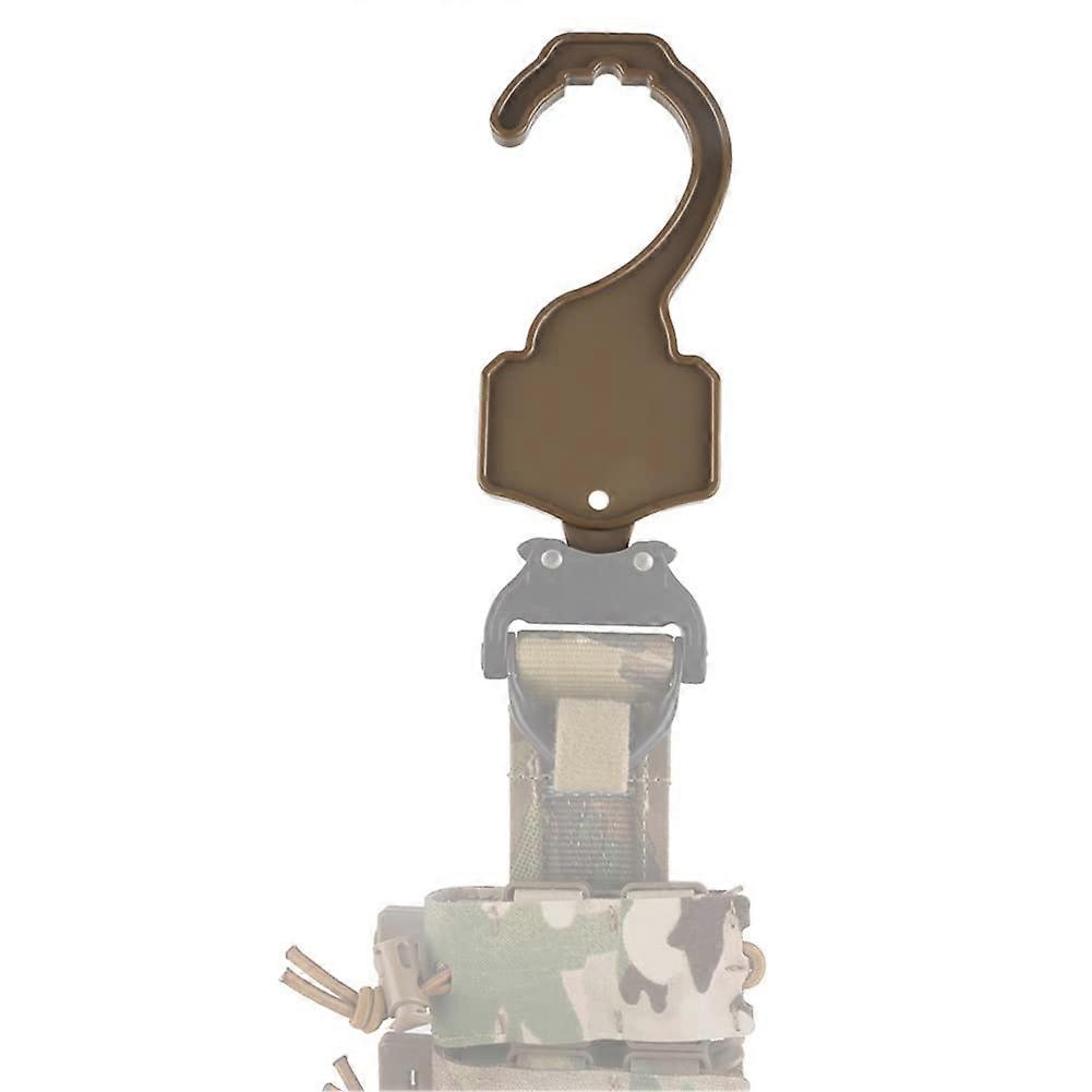 Tactical Belt Hanger with Cobra Buckle, HeavyDuty Nylon Hook for Airsoft Gear Display, Tan