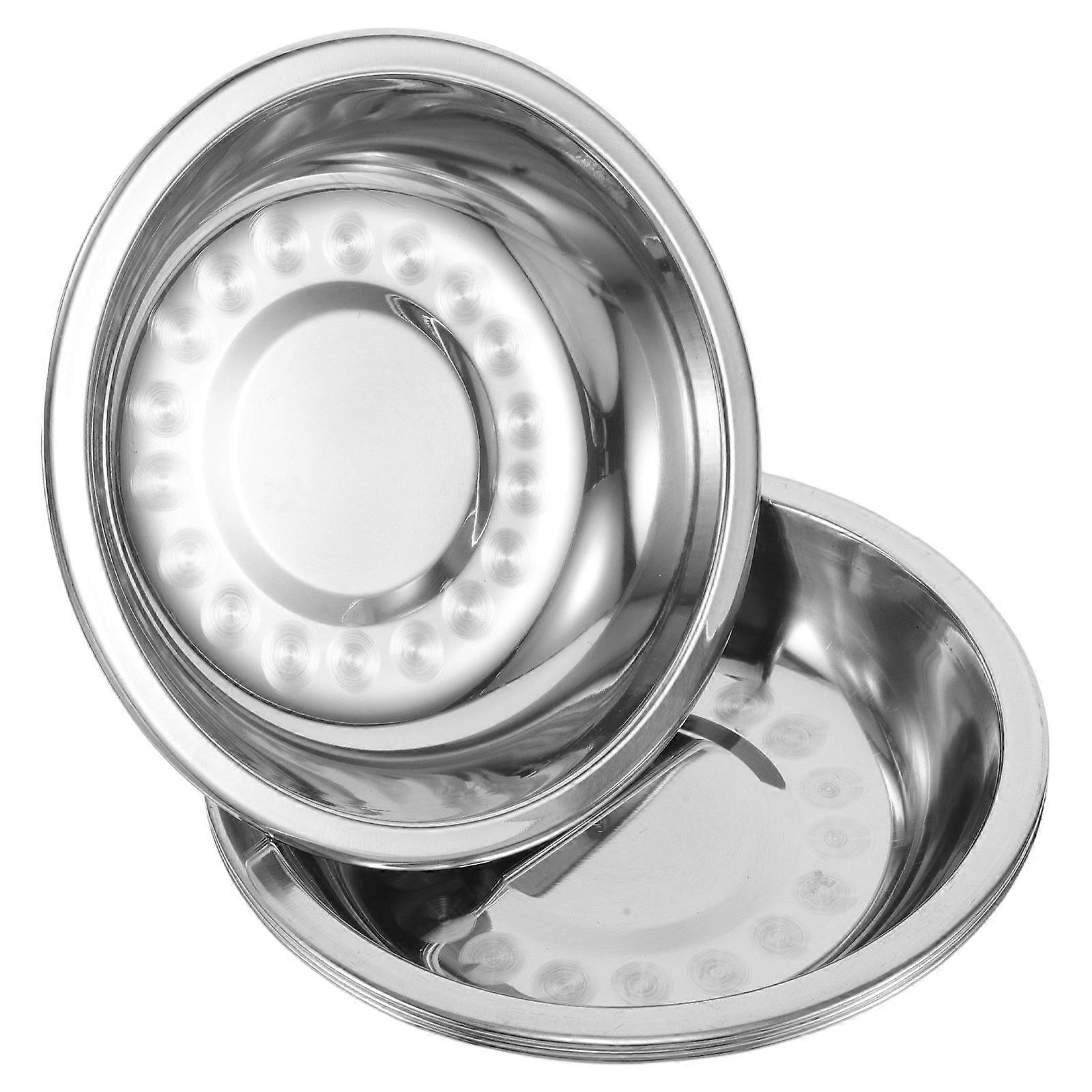 Silver Stainless Steel Scale Trays for Weighing 4Pcs Precise Scale Pans