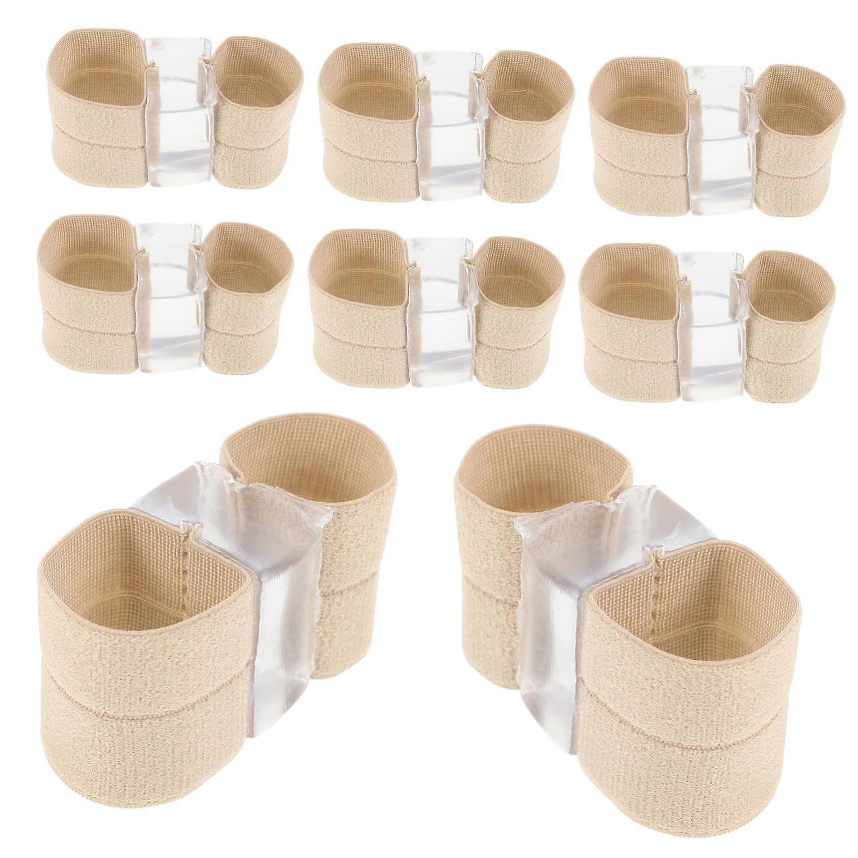 8pcs Silicone Bunion Toe Separator with DoubleHole Design for Alignment and Pain Relief