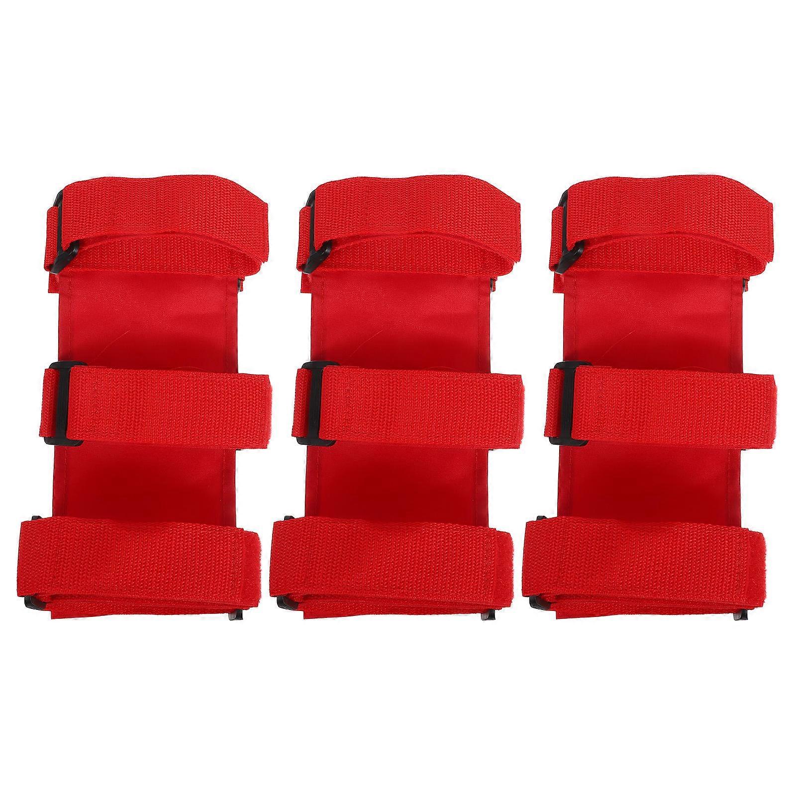 Red Fire Extinguisher Mount Adjustable Fire Extinguisher Bracket 3Pcs