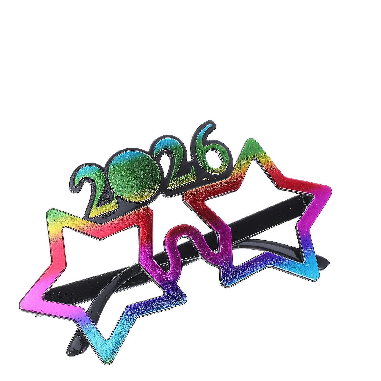 2026 Party Glasses Funny Eyewear for Decor Rainbow Pc Material