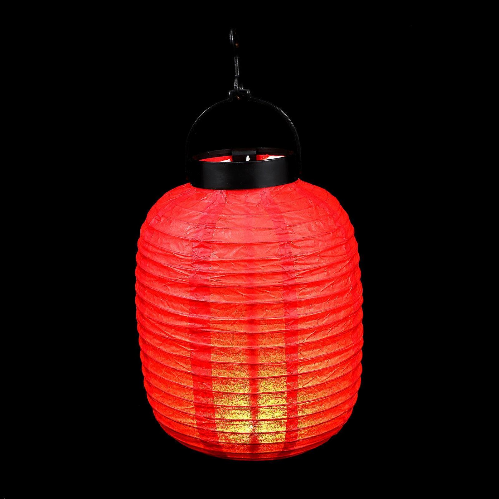 Folding Lantern Japanese Style Paper Lantern with Light Function for Restaurant Decor 1Pcs