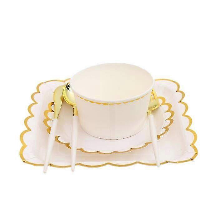 10 Guests Party Macaron Colored Disposable Tableware 26s