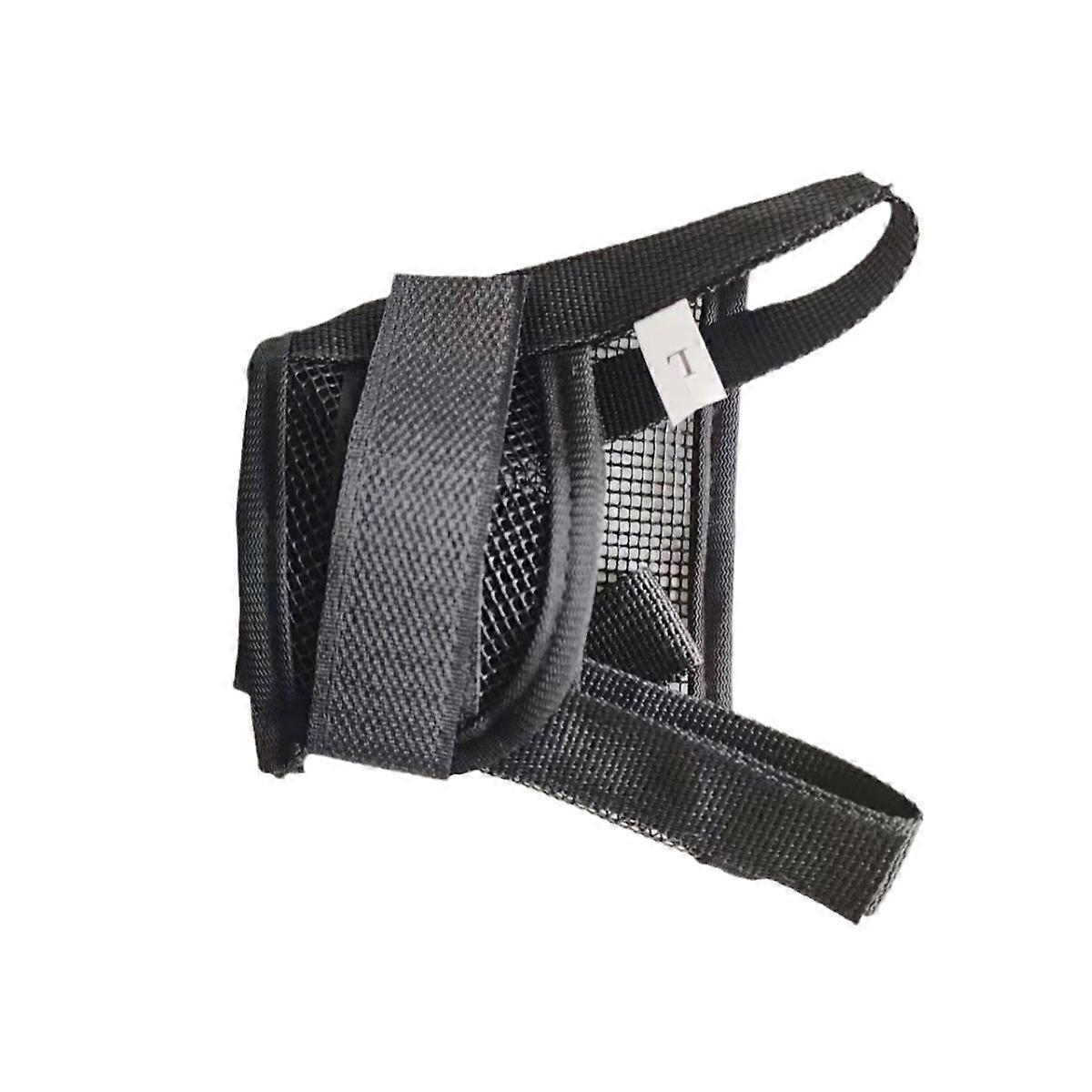 Adjustable mesh muzzle - prevents biting and barking - grooming accessory (18-24 cm, L)