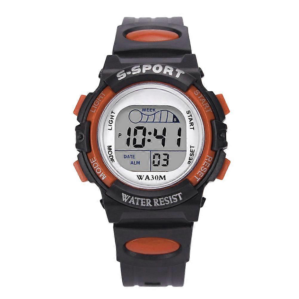 Students Watch Electronic Multifunctional Waterproof Luminous 2Pcs Wristwatch