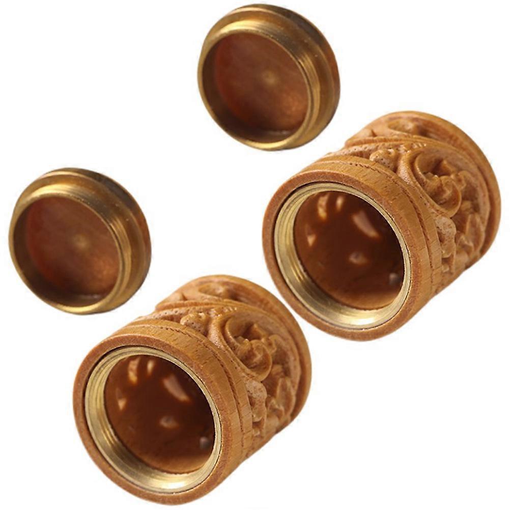 Decorative Diffuser Pendant Wooden Bottle for Car Hanging with 10Pcs Set