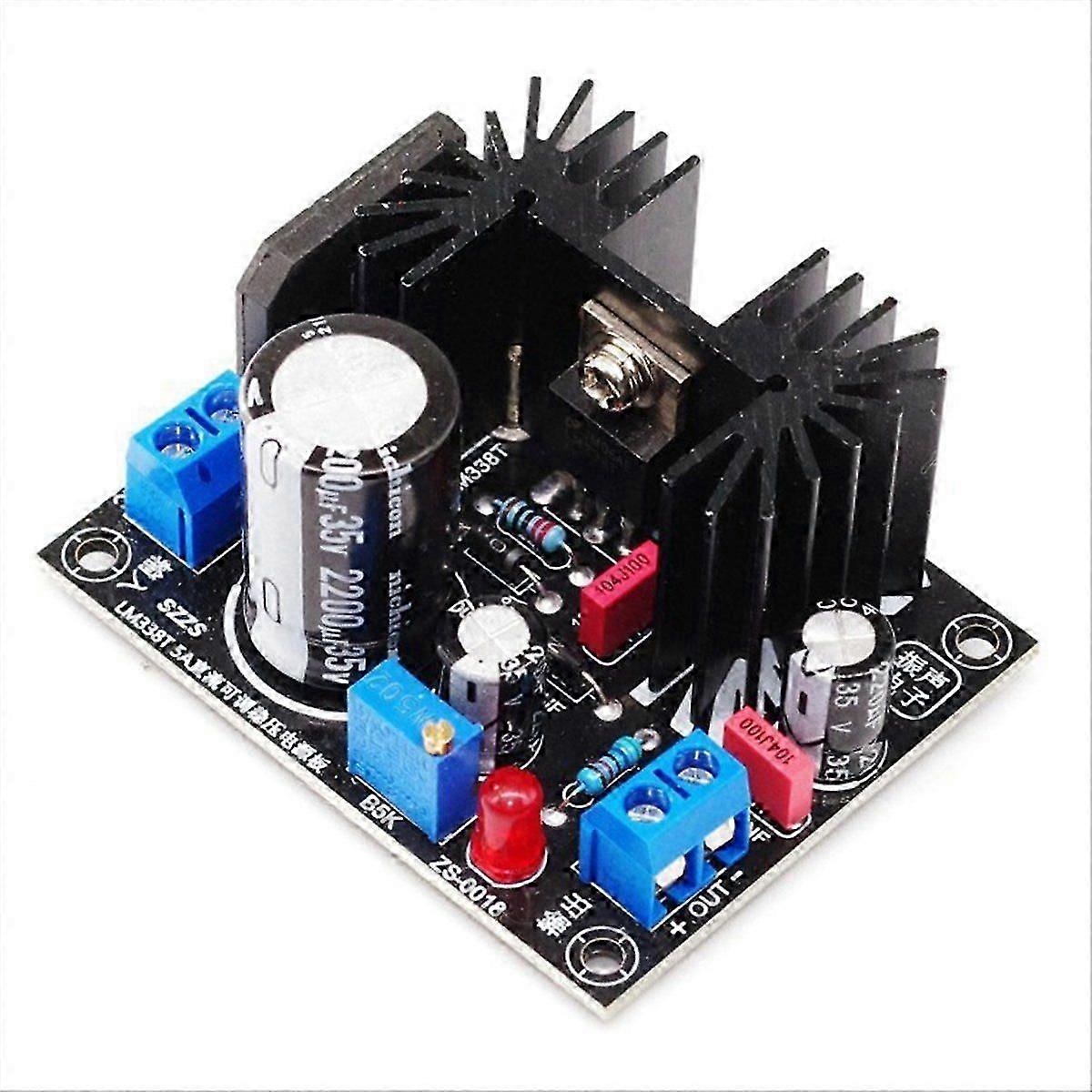 Adjustable Linear Regulated Power Supply Board LM338 5A Output Filament Voltage Regulation DIY Electronics Kit