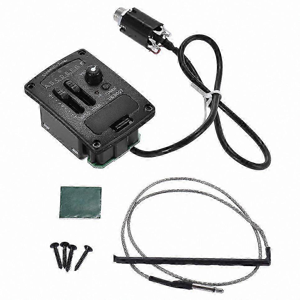 2-Band EQ Preamp System for Ukulele with Piezo Pickup and Tuner Functionality