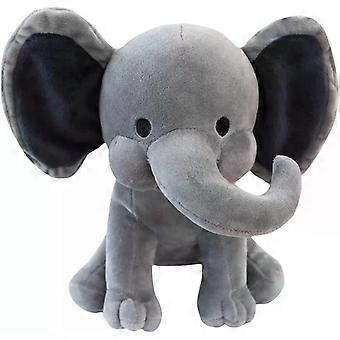 25cm Gray Elephant Stuffed Plush Toys Kawaii Animals Soft Sleeping Stuffed Pillow Doll Plushie for Baby Room Decorative Gifts