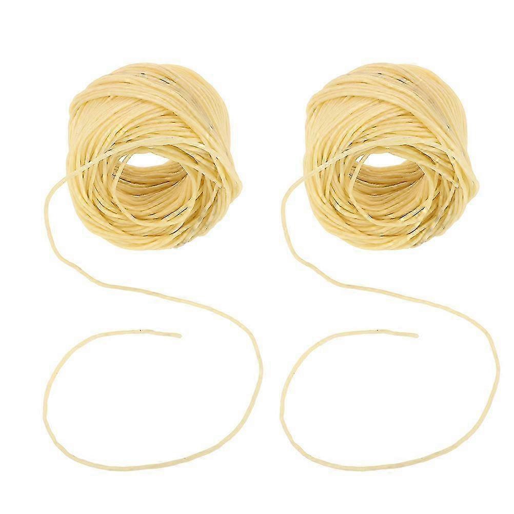Natural Flax Rope Candle Wick for Candle Making 6Pcs Wick Roll Set