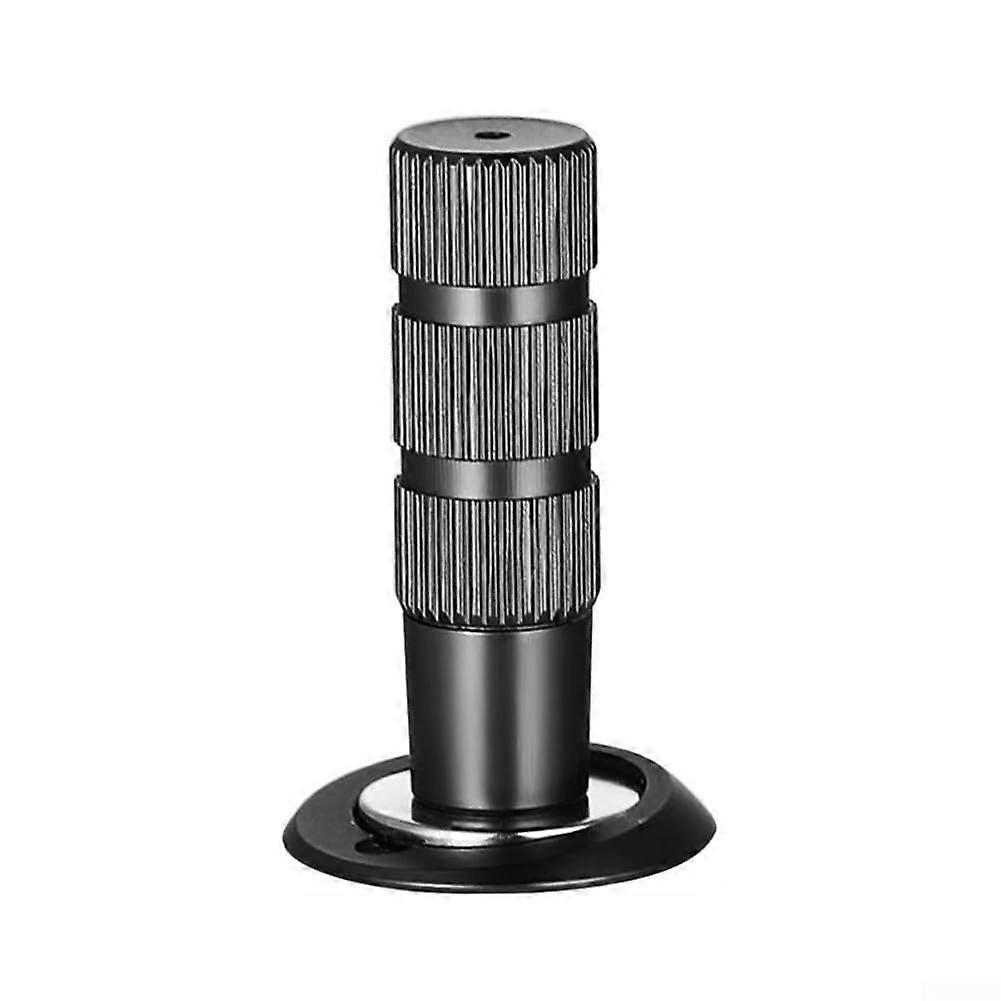 Black Hidden Magnetic Door Stop with Seamless Lock and Adjustable Concealed Flush Mount Design