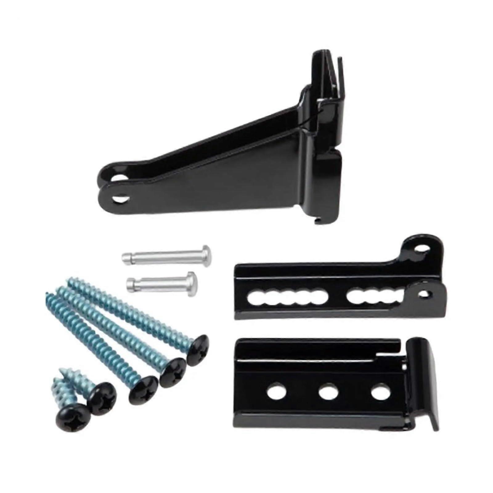 Black Door Closer Bracket for Secure Door Closure and Easy Hardware