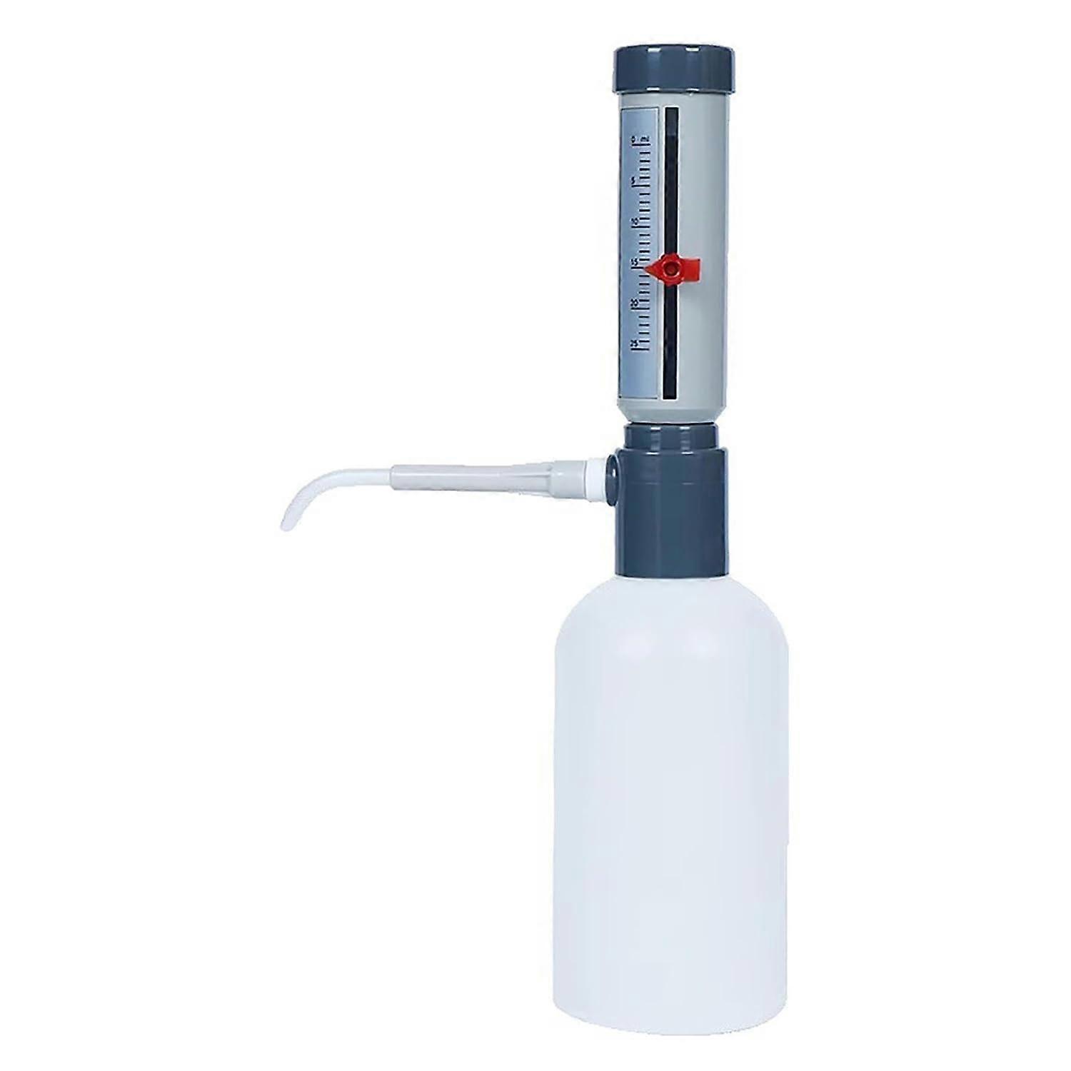 Adjustable Bottle  Dispenser 025ml with 500ml Plastic Reagent Bottle for Accurate Lab Research