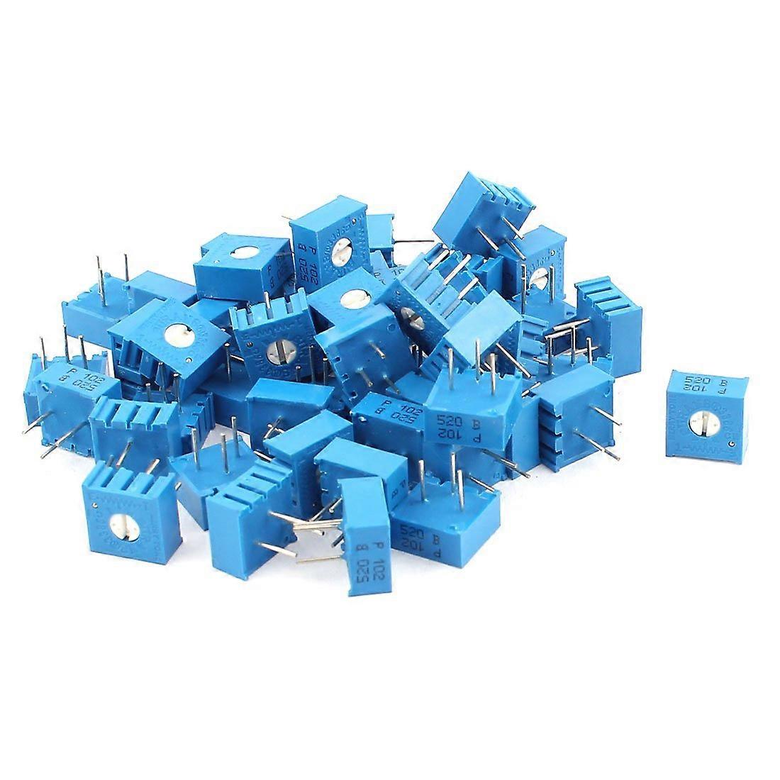 50Pcs 1K Ohm Trimmer Potentiometer 3386P  Adjustment Variable Resistors Bulk Pack