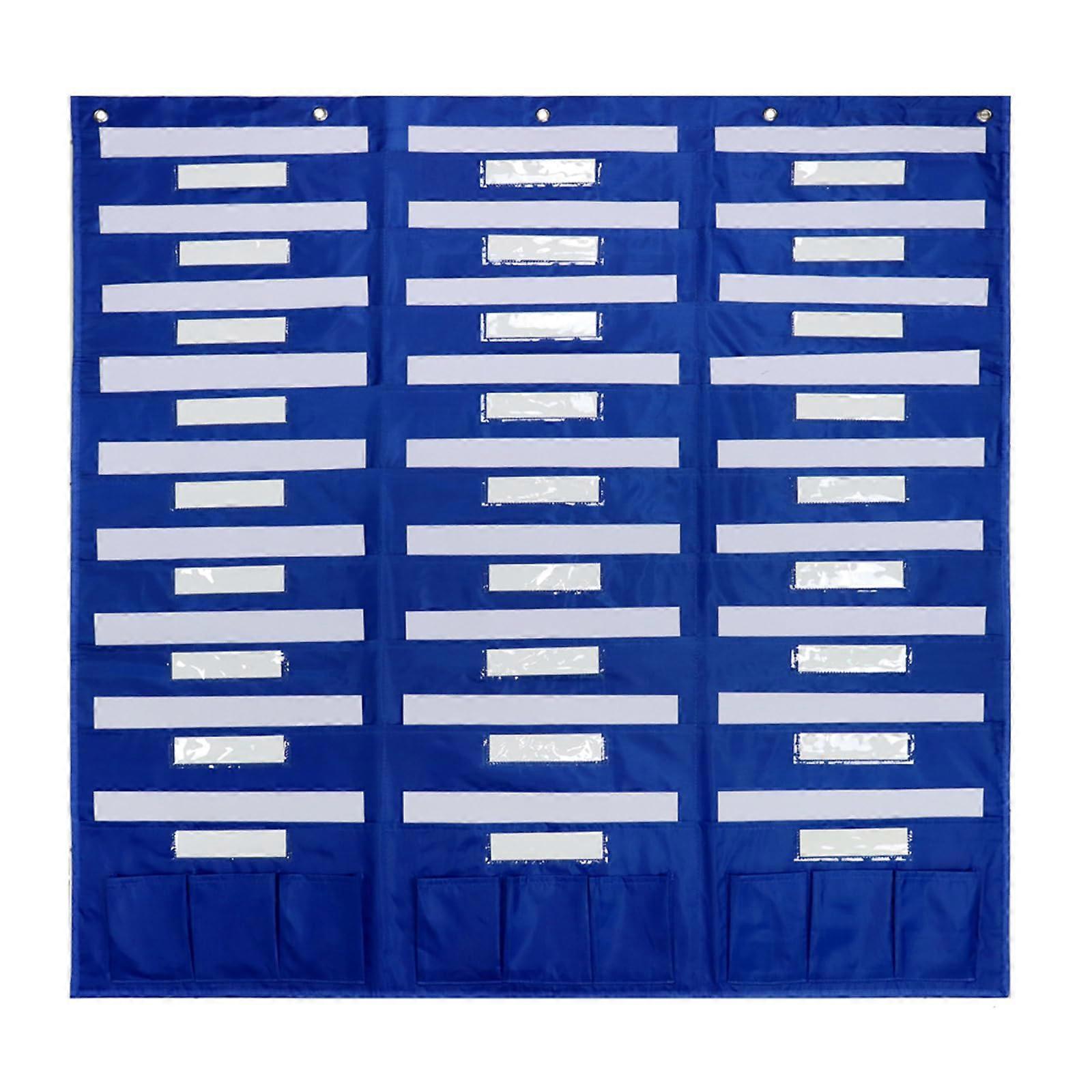 Wall Mounted File Organizer with 27 Pockets, Durable Hanging Document Organizer for Office and Classroom