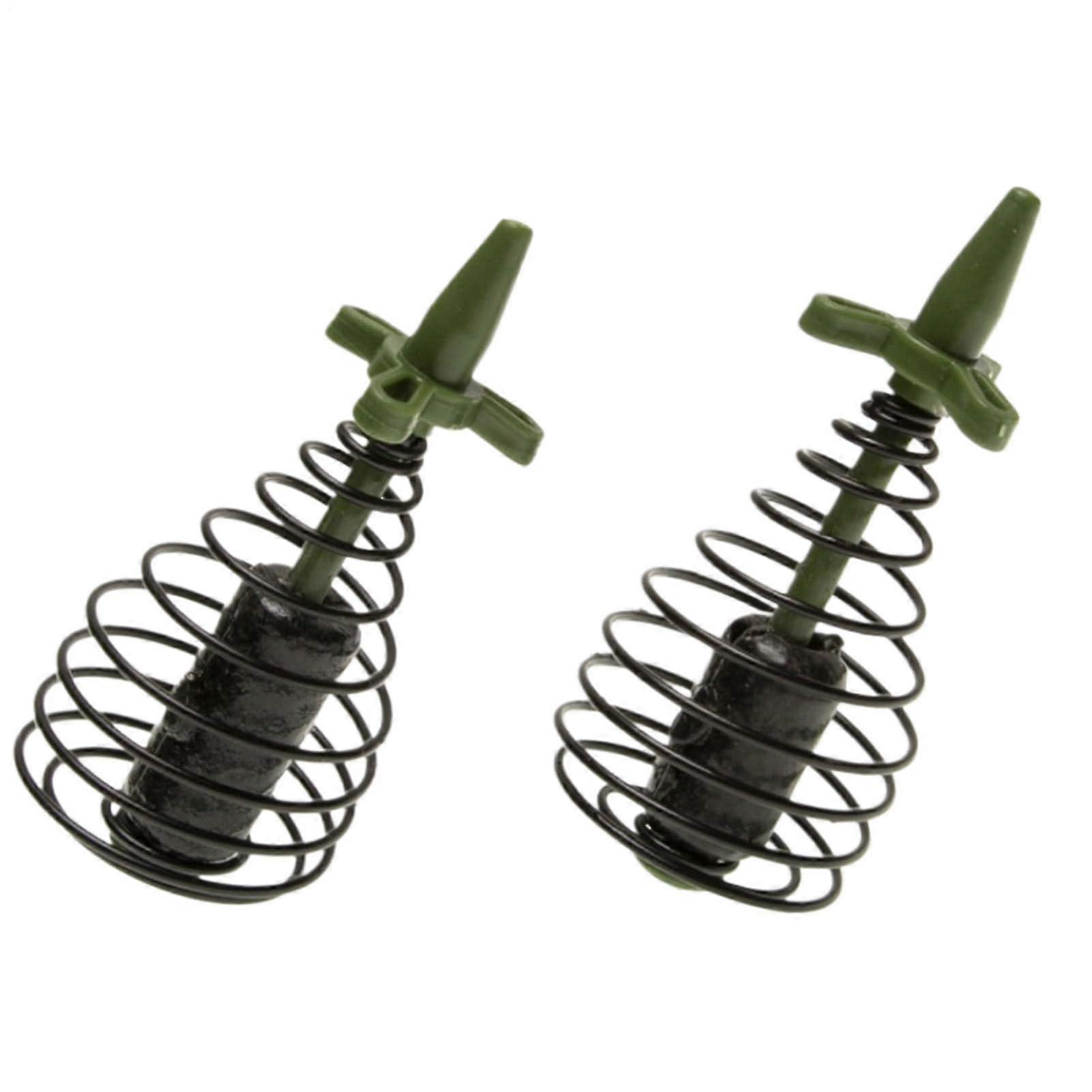 Fishing Feeder Basket Rust Resistant Carp Tackle with Quick Bait Attachment EcoFriendly Design