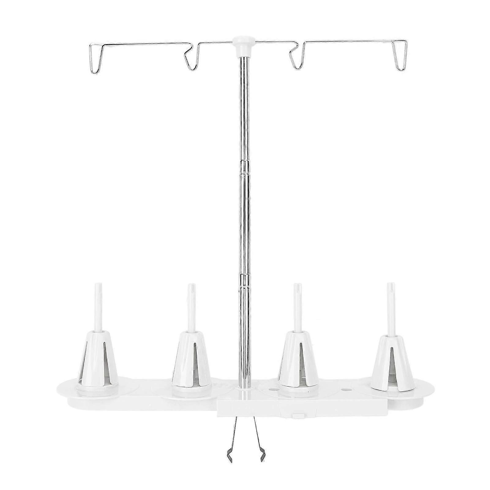 Sewing Machine Thread Stand with Adjustable Height, 4 Spool Holder for Sewing Projects