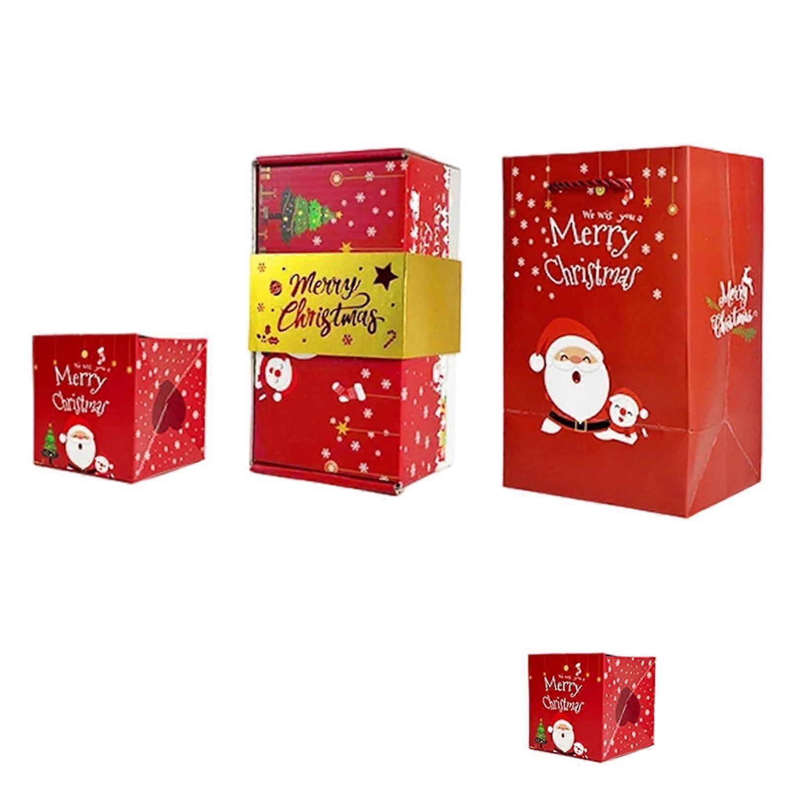 Christmas Gift Box with SpaceSaving Design, EcoFriendly Foldable Holiday Storage and Decoration