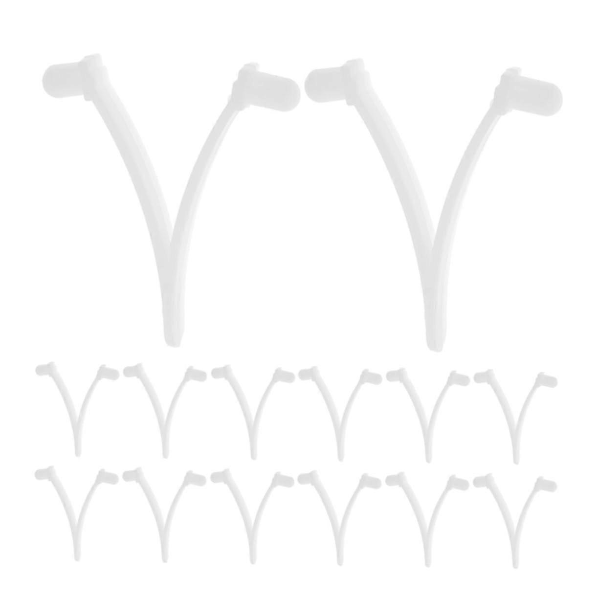 Pool Skimmer Clips 20pcs for Secure Pole Attachment Leaf Net Pool Maintenance and Quick Replacement