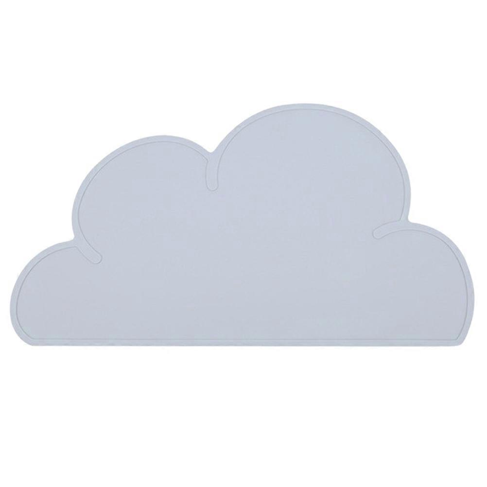 Silicone Table Mat Cloud Shaped for Kitchen Use Grey Placemat