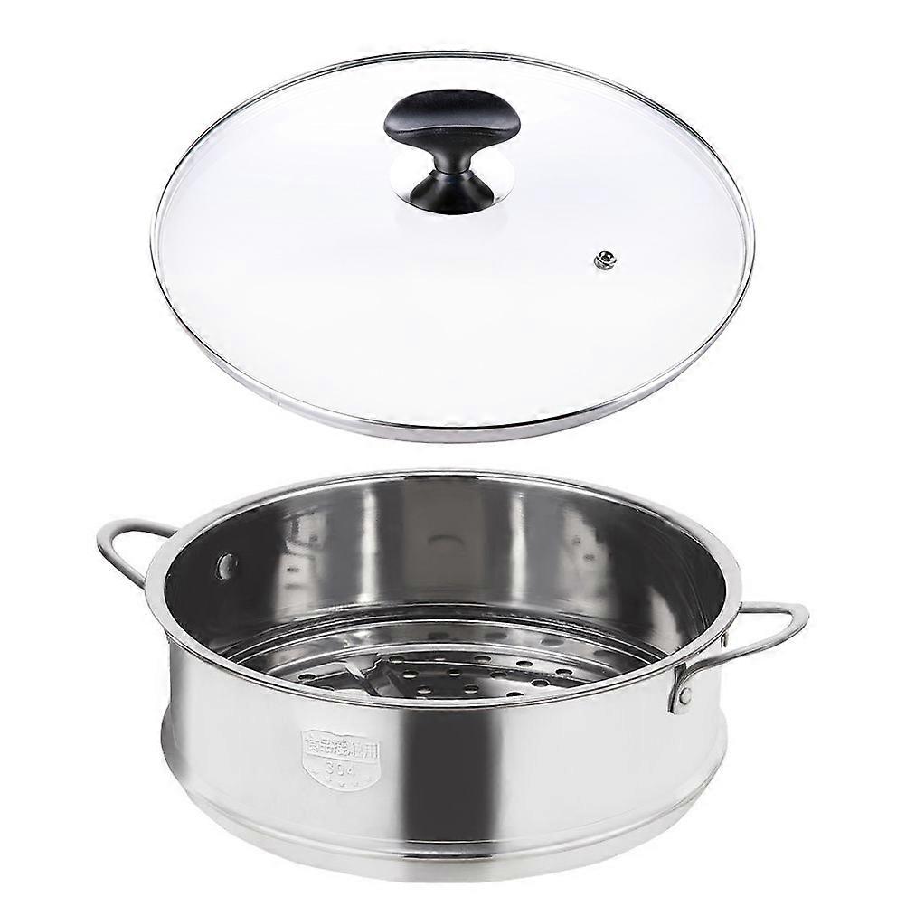 Stainless Steel Steamer Double-Handled Food Steaming Cookware