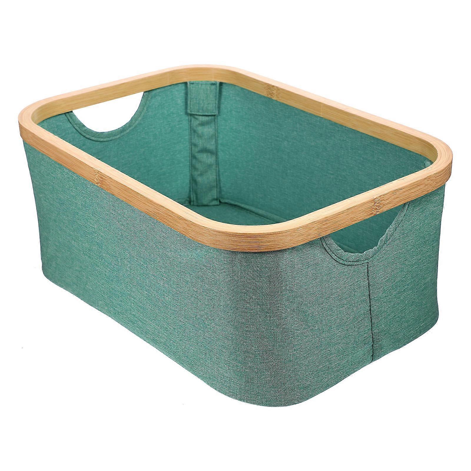 Laundry Basket Foldable Clothes Organizer for Storage 5Pcs Green Set