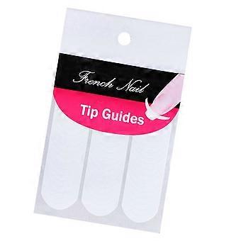 Französische Nagelsticker mit Smile-Line-Design, Maniküre-Nagelkunst-Aufkleber für Damen, 14 Stück