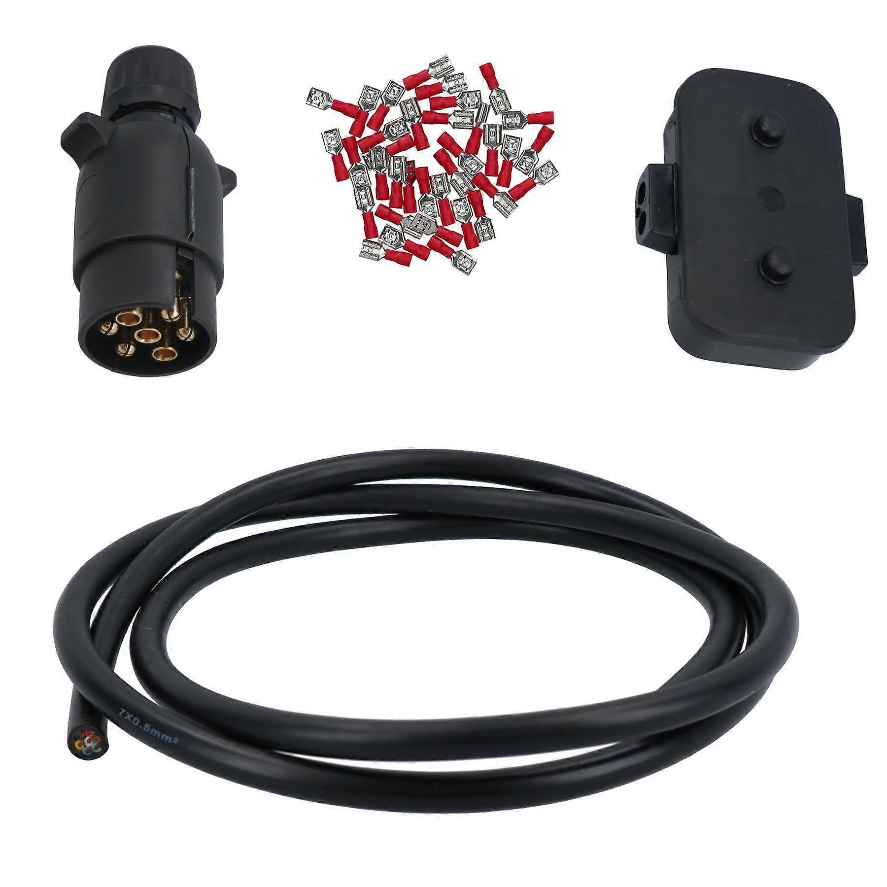 Trailer Light Electrics Rewire Kit Plug, Junction Box, 5m Cable / Wire Terminals