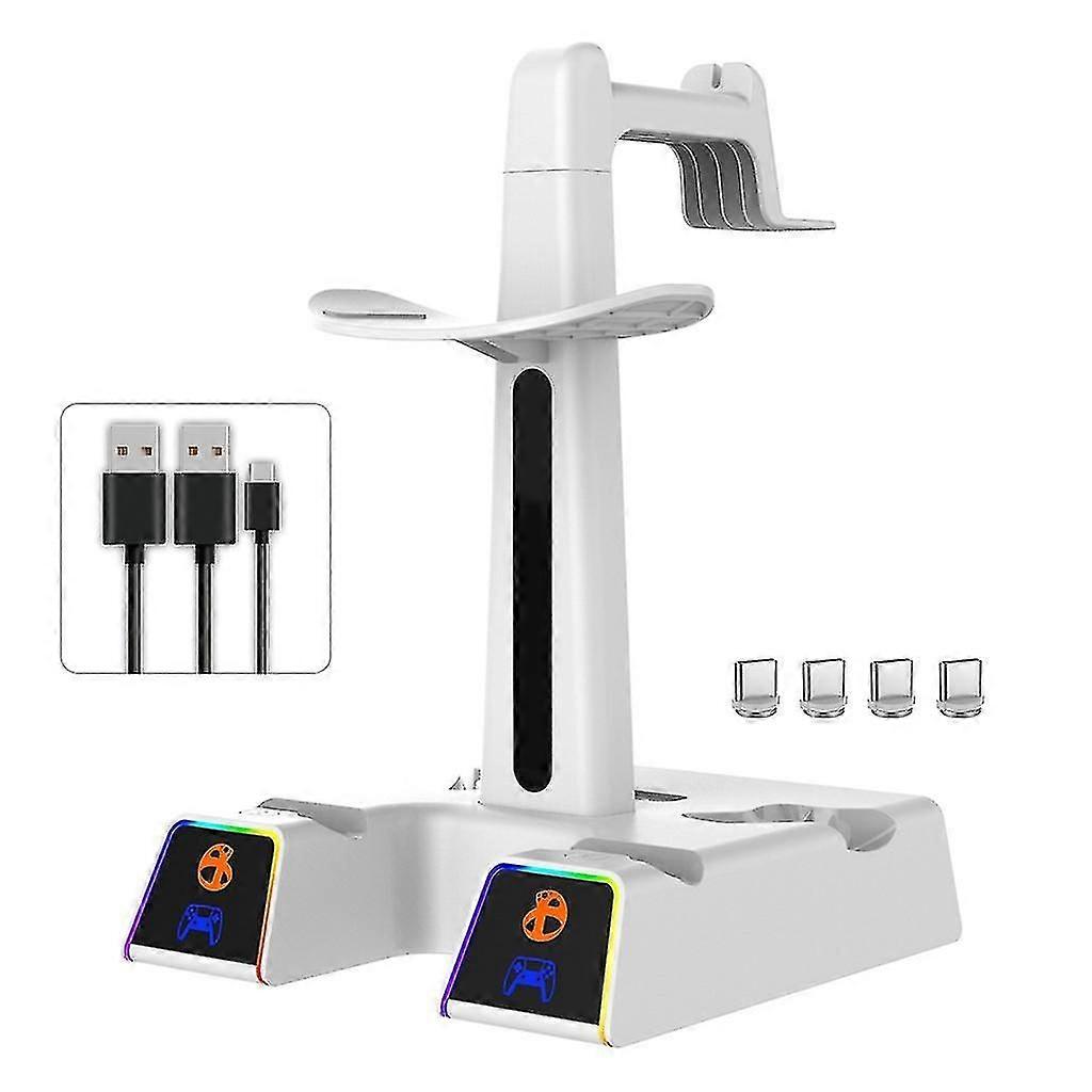 Charging Dock Station For Ps Vr2/ps5 Headset Controller Stand With Indicator