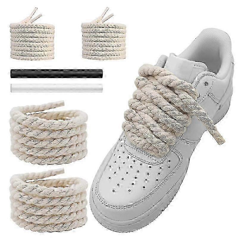 Round Cotton Chunky Shoelaces Replacement Laces for Sneakers