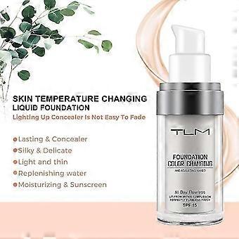 Set van 2 Tlm Color Changing Foundation, geschikt voor de rijpere huid, inclusief vloeibare primer en nude concealer. (max. maat M - een betaalbaar cadeau)
