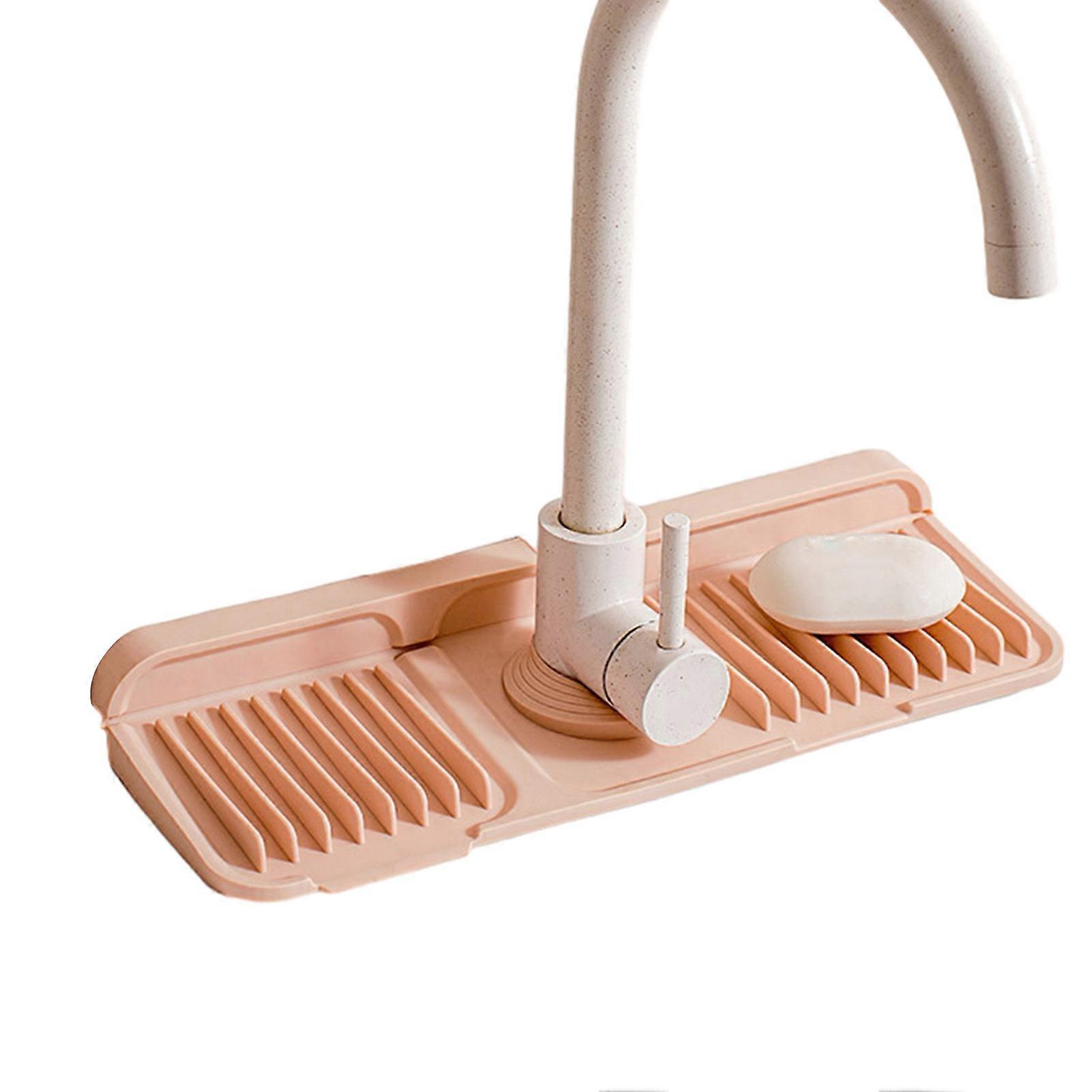 Foldable Splash Guard Mat for Sink with Button Closure Design