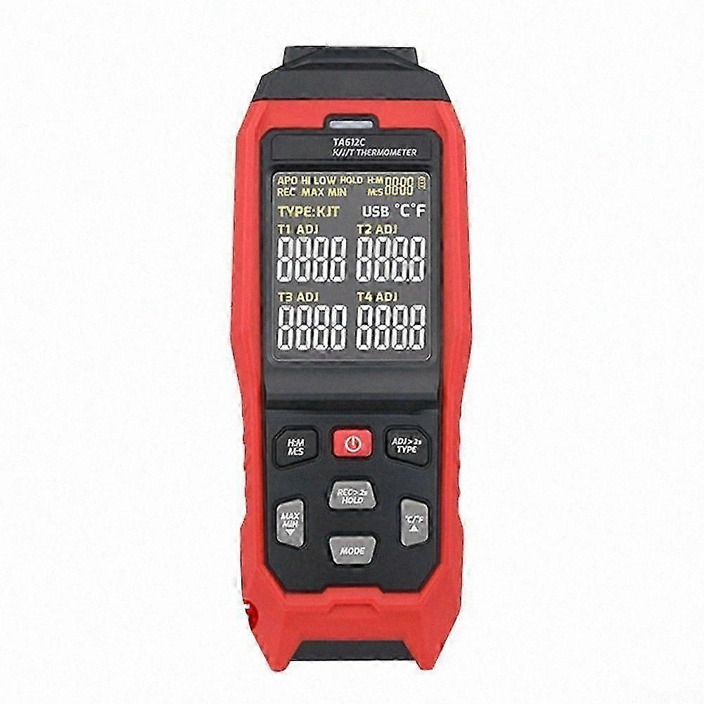 4-Channel Thermocouple Thermometer with Advanced Data Storage Capability