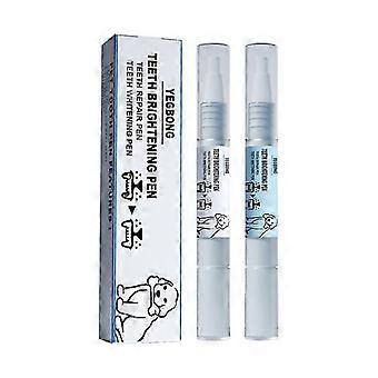 Pet White Teeth Whitening Pen Tanden Vlekverwijderaar om tanden witter te maken 2 stuks