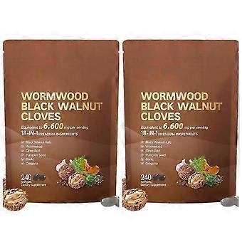 Natural Mugwort & Black Walnut Nutrition Supplement Gels and Chewable Tablets, Pack of 240