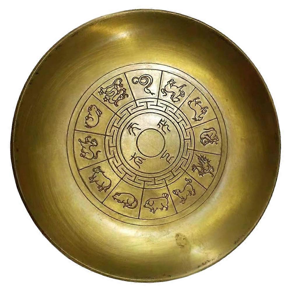 Copper Ink Saucer Practical Ink Container for Decoration
