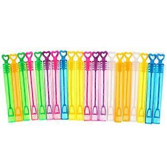 20pcs Empty Blowing Bubble Bottle Set Bubble Stick Bubble Wand (Random Color) good
