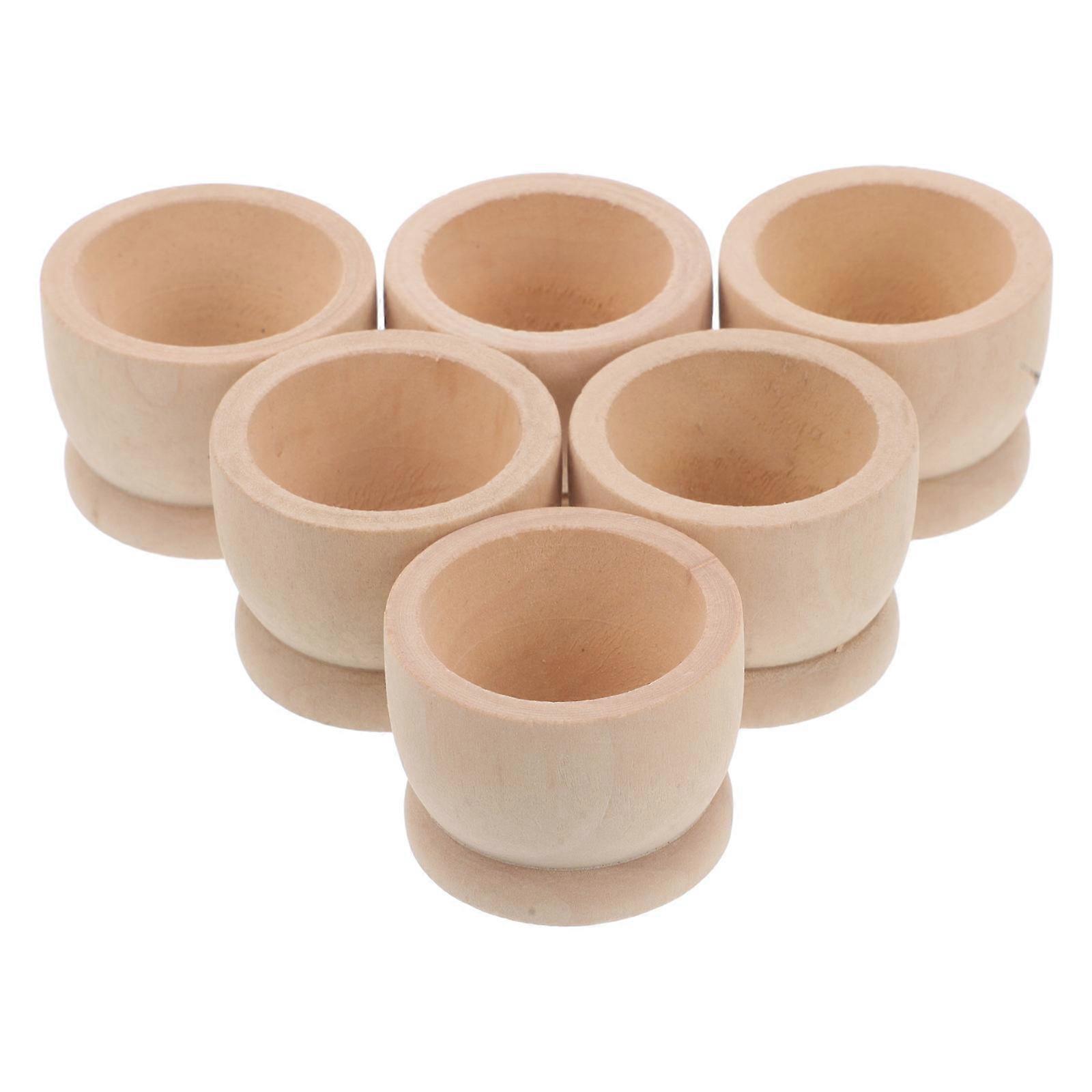 Wooden Egg Storage Tray for Easter Table Decor with 30Pcs Egg Holder