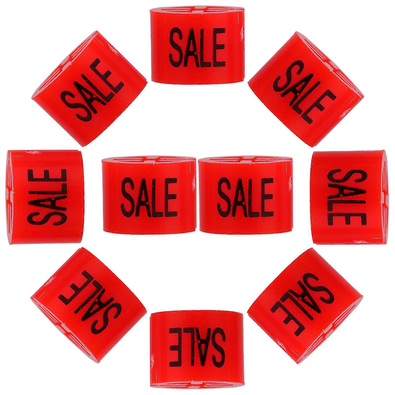 Clothes Hanger Size Markers with Red Plastic Material 100Pcs