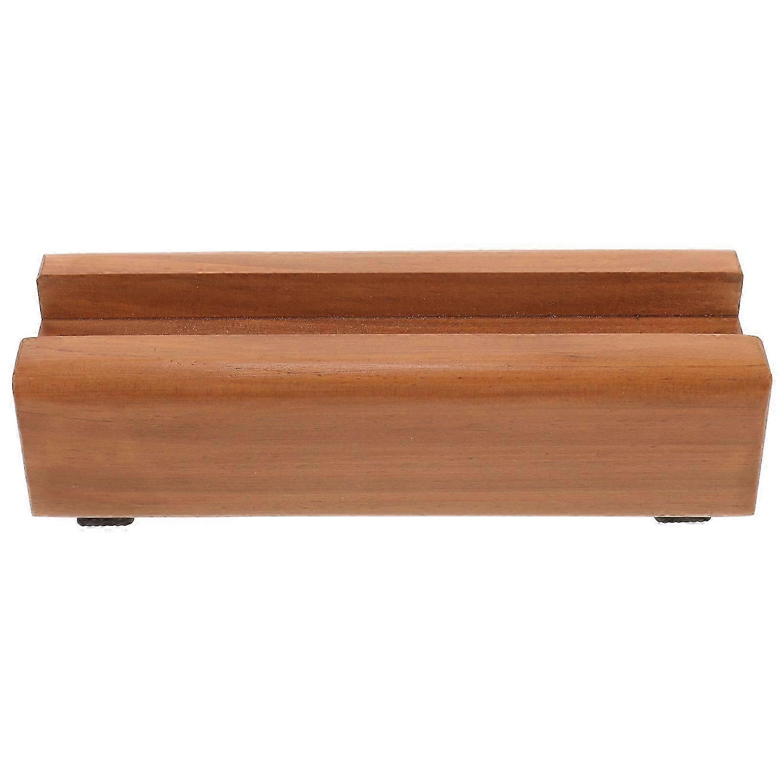 Floor Mirror Stand Solid Wood Holder for Support Brown Base