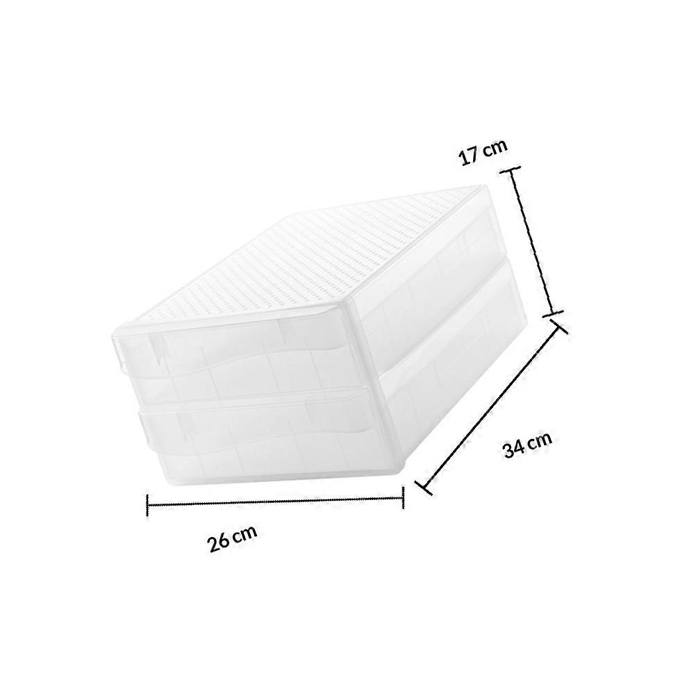 Household Egg Organizer Plastic Box for Storage 1Pcs