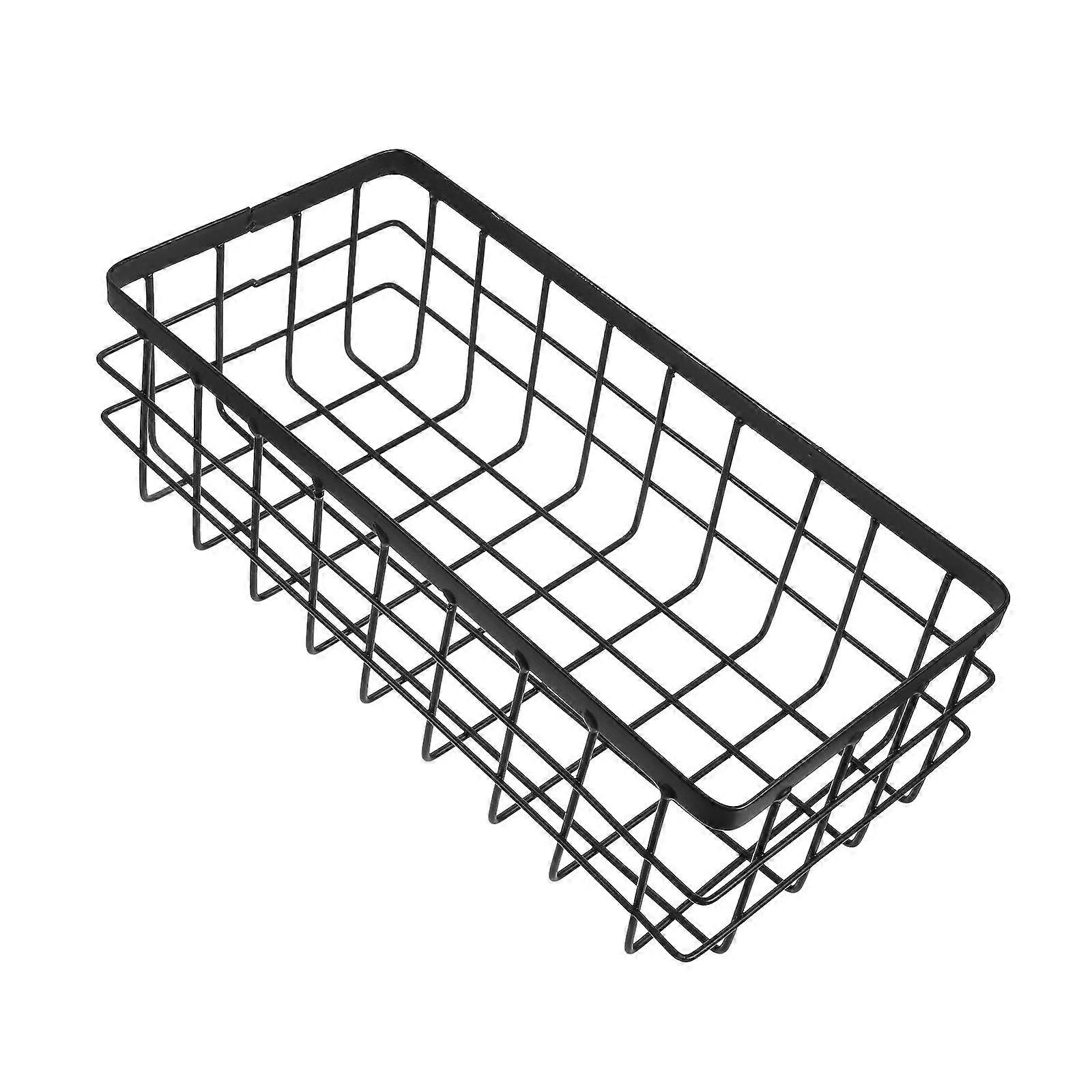 Rectangular Metal Storage Wire Basket Bathroom Wall Shower Storage Shelf