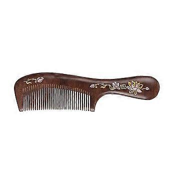 Natural Handmade Wooden Comb Fine Tooth Long Sandalwood Comb Hair Comb No Static No Snag for Men Women Kids-nbh