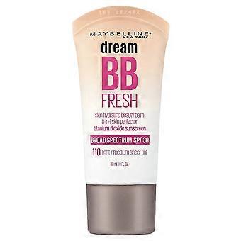 Maybelline Dream BB Fresh, Feuchtigkeitsspendender Schönheitsbalsam, LSF 30, 110 Light/Medium Sheer Tint, 30 ml